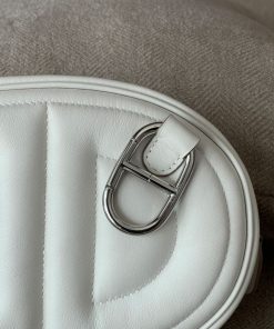 Alternative view of Hermes In-The-Loop Banane Gris Pale (interior Limoncello) Swift